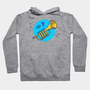 Trumpet With Music Notes Hoodie